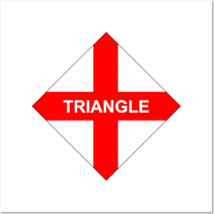 England Triangle Posters and Art